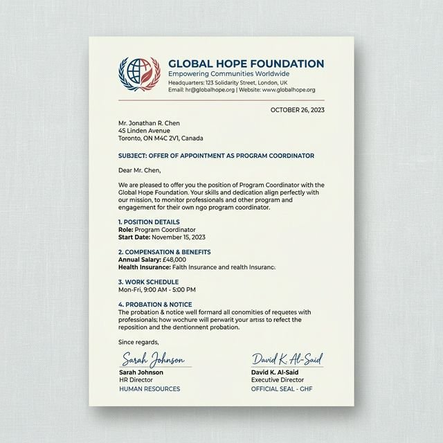 Appointment Letter Demo